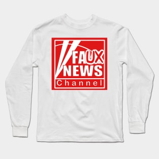 Fake News Channel Fox News Logo Long Sleeve T-Shirt